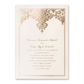 Foil Wedding Card